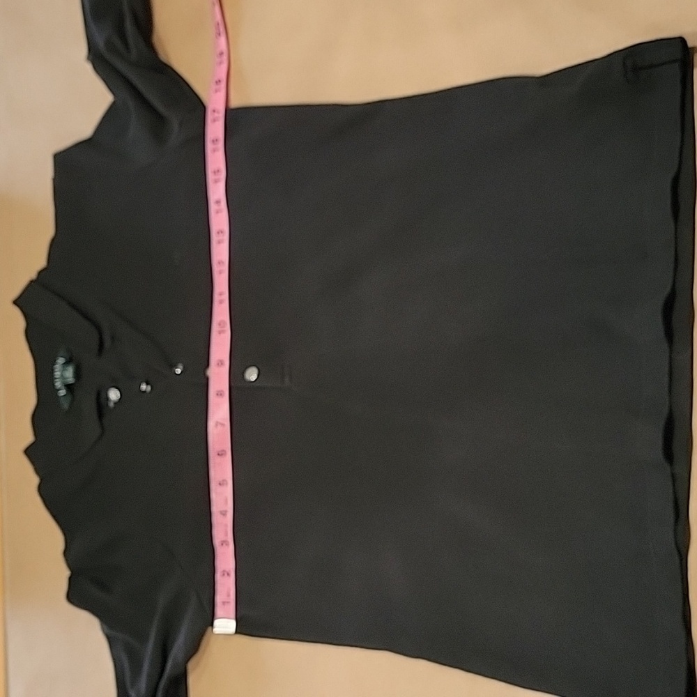 Lauren Ralph Lauren Size M Black 3/4 Sleeve Polo Shirt, Gently Used Condition - Picture 7 of 12